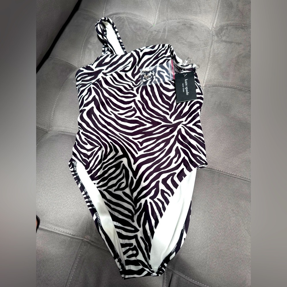 Women’s Kate Spade size medium zebra print one piece bathing suit